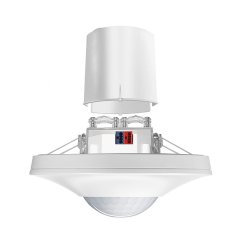 360° recessed-ceiling-mounted presence detector, range approx. Ø 8 m, KNX bus