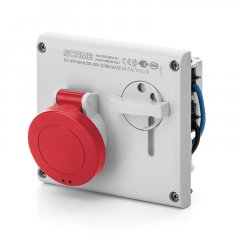 Kontaktligzda ar atdalītāju INTERLOCKED SOCKET 3P+E IP44 16A 6h