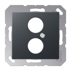 Virsma ar 2 vietām 18,5 mm Ø, termoplasts lakots, Serie A, anthrazit matt