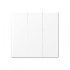 Taustiņs 3-viet, termoplasts, Serie A, sniegbalts matēts