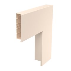Plakanais stūris 560,5x210x80, PVC, krēmbalta, 9001