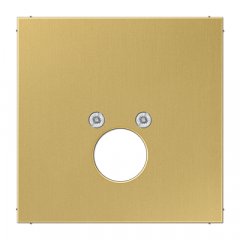 Nosegplāksne audio ligzdai 1-vietīga 18,5 mm Ø, Serie LS, misiņš