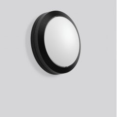 Gaismeklis ROUNDED midi, 10 W, 340 lm, 830, anthracite, on/off Ceiling and wall luminaires, D 268 H 91, Plastic (PC) opal, HF movement sensor