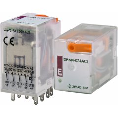 ERM4-024ACL Relejs 4 kontakti 24V AC