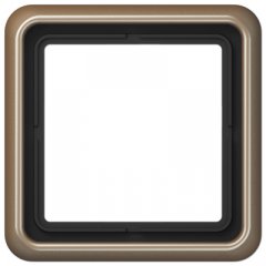 Rāmītis 1-vietīgs, vertikālā un horizontālā montāža, alumīnija eloxiert, CD 500, gold-bronze