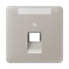 Virsma IAE/UAE-datu rozetei 1 x 8-polig, marķējams, Aluminium eloxiert, Serie CD, platīna krāsa