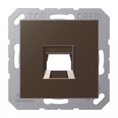 Virsma (ar fiksatoru) modulārai datu rozetei 1-vietīga, EMT, AMP, MTRJ, termoplasts lakots, Serie A, moka