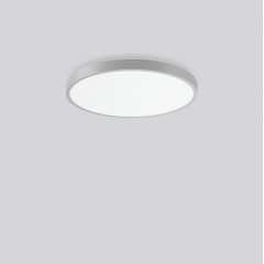 Gaismeklis TRIONA round, 106 W, 9300 lm, 830, silver, smart+free Ceiling and wall luminaires, D 681 H 88, Plastic (PMMA) opal