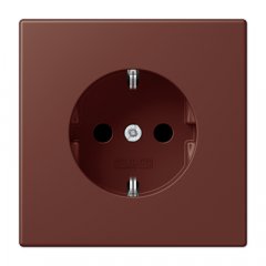 Kontaktligzda SCHUKO, 16 A 250 V ~, ar bērnu drošību, Serie LS, terre sienne brûlée 31