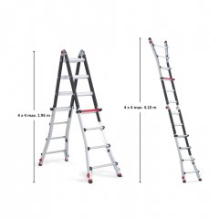Daudzfunkcionālas kāpnes Varitex Teleprof (4x5)