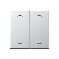 Taustiņs KNX slēdzim, ar virzienrādītāju 2-viet, Serie A, alumīnijs