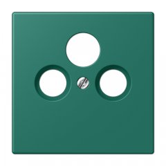 Centrālplate unversālā Sat/BK, termoplasts lakots, Serie LS, vert anglais