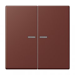 Taustiņs KNX slēdzim ar indikācijas logu 2-viet, Serie LS, terre sienne brûlée 31