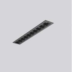 Gaismeklis BEAMLINE SLIM, 25 W, 1800 lm, 927, black, on/off Recessed ceiling luminaires, L 295 B 45 H 2 HEL 60, Mini-Reflector-System