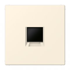 Virsma (ar fiksatoru) modulārai datu rozetei 1-vietīga, UMA-CAT6A, termoplasts lakots, Serie LS, blanc ivoire