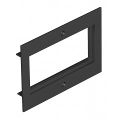 Montāžas adapteris dubulta Modul 45 priekš T4B 110x77mm, PA, grafīta melns, 9011 T4B P7 9011