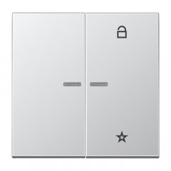 eNet taustiņš unversālais 2-viet, Serie LS, alumīnijs