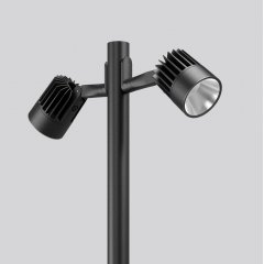 Gaismeklis ALU-STAR midi, 120 W, 12500 lm, 830, anthracite, on/off Outdoor luminaires and pole top luminaires, L 400 B 153 H 270, Transparent glass