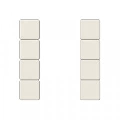 Taustiņs 4-viet, F50, Serie AS, ziloņkaula