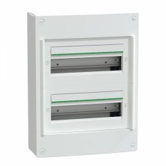 Sadalne, PrismaSeT XS, virsapmetuma, 2 x 13 moduļi, 1 zemējuma + 1 nulles + 1 fāzes termiāl bloki, bez durvīm