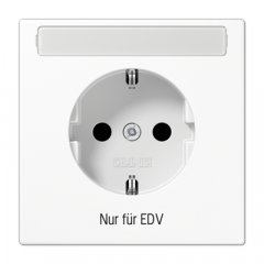Kontaktligzda SCHUKO, 16 A 250 V ~ EDV, marķējams, duroplasts, Serie LS, balts