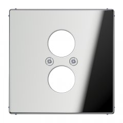 Virsma ar 2 vietām 18,5 mm Ø, Metall verchromt, Serie LS, glanzchrom