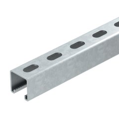Profilēta sliede perf., šlices platums 22 mm 1000x41x41, St, FT