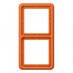 Rāmītis 2-vietīgs, vertikālā un horizontālā montāža, termoplasts, CD 500, oranžs