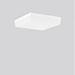 Gaismeklis FLAT QUADRAT, 19 W, 1500 lm, 840, white, Phase-cut Ceiling and wall luminaires, L 380 B 380 H 78, Plastic (PMMA) opal