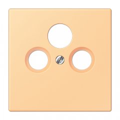 Centrālplate unversālā Sat/BK, termoplasts lakots, Serie LS, terre sienne claire 59