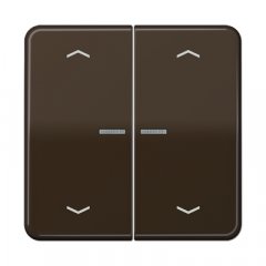 JUNG HOME taustiņš 2-viet, ar bultiņu simboliem<br />
, duroplasts, Serie CD, brūns