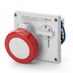 Kontaktligzda ar atdalītāju INTERLOCKED SOCKET 3P+N+E IP67 16A 6h