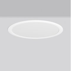 TOLEDO FLAT round, 30 W, 3600 lm, 840, white, on/off Recessed downlights, D 495 H 6 HEL 31-51, 113°