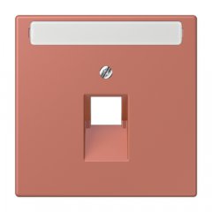 Virsma IAE/UAE-datu rozetei 1 x 8-polig, marķējams, termoplasts lakots, Serie LS, terre sienne brique