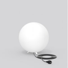 Apgaismes stabiņš HB 310, white, on/off Garden luminaires, D 400 H 400, Plastic (PE) opal