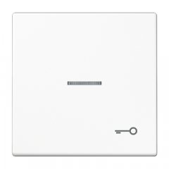 Taustiņš ar indikācijas logu, ar simbolu, duroplasts, Serie LS, balts