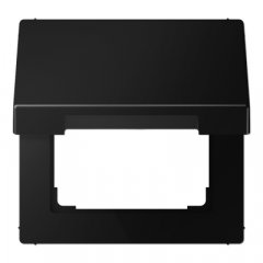 Rozetes vāks ar atsperi, termoplasts krāsots, Serie LS, grafītmelns matēts