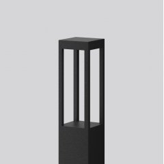 Apgaismes stabiņš BOCARO, 20 W, 1900 lm, 840, anthracite, Phase-cut Bollards, L 120 B 120 H 800, Transparent glass