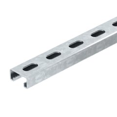Profilēta sliede perf., šlices platums 22 mm 3000x41x21, St, FS