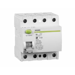 Atlikušās strāvas jaudas slēdzis Ex9L-H 4P 16A A 100mA