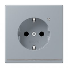 Kontaktligzda SCHUKO, 16 A 250 V ~, ar LED apgaismojumu, ar bērnu drošību, Serie LS, gris clair 59