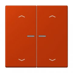 JUNG HOME taustiņš 2-viet, ar bultiņu simboliem<br />
, Serie LS, rouge vermillon 59