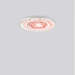 Gaismeklis SIDELITE round, 51 W, 3650 lm, 830, aluminium, DALI Ceiling and wall luminaires, D 675 H 50, Pattern grid glass