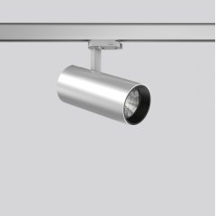 DEECOS S mini, 20 W, 1850 lm, 927, silver, DALI Surface mounted projectors, D 87 H 214, 40°/28°