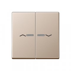 Taustiņs 2-viet ar indikācijas logu un virzienrādītāju, Serie A, šampanieša krāsā