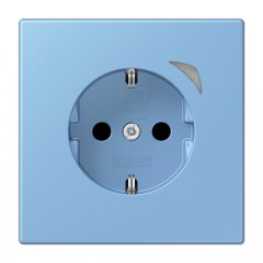 Kontaktligzda JUNG HOME SCHUKO, 16 A 250 V ~, skrūvju spailes, ar indikātoru un bērnu drošību, termoplasts krāsots