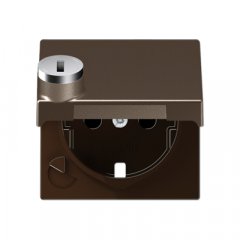 Centrālplate kontaktligzdai, ar vāku, termoplasts lakots, Serie A, moka