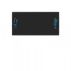 Taustiņs slēdzim ar termometra simbolu, Serie AS/A, melns