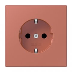 Kontaktligzda SCHUKO, 16 A 250 V ~, ar bērnu drošību, Serie LS, terre sienne brique