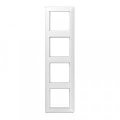Rāmītis 4-vietīgs, vertikālā un horizontālā montāža, termoplasts, AS 500, balts